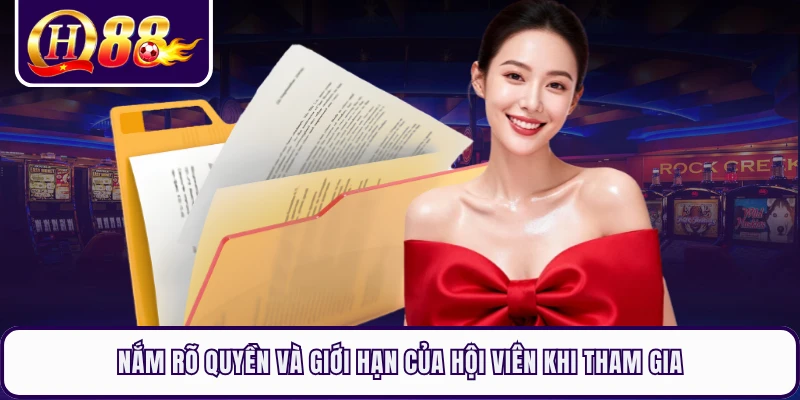 Nắm rõ quyền và giới hạn của hội viên khi tham gia